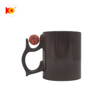 New design 11oz Alien handle Customized White ceramic Sublimation coffee mug